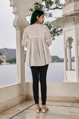 White Embroidered Tunic